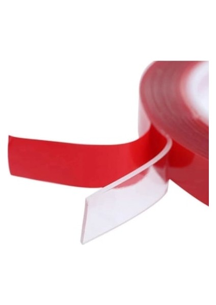 Real Özs Akrilik Çift Tarafı Yapışkanlı Silikon Bant 18 mm 2 M 20 kg Taşıma