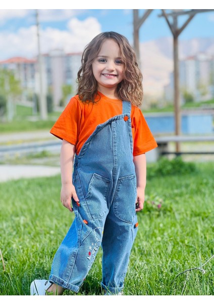 Unisex Çocuk Salopet ve Tişört Bayramlık Çocuktulum