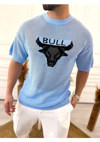 T-Shirt Nefes Alabilen Terletmez Pamuklu Fileli Tişört Oversize Tshirt Bull
