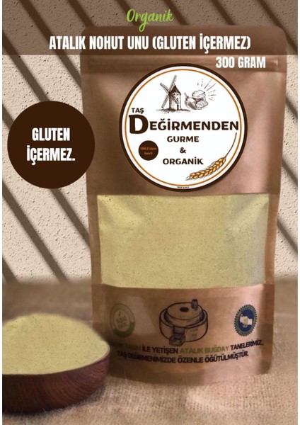 Taş Değirmenden Gurme & Organik Organik Atalık Nohut Unu (Gluten Içermez) - 300 Gram