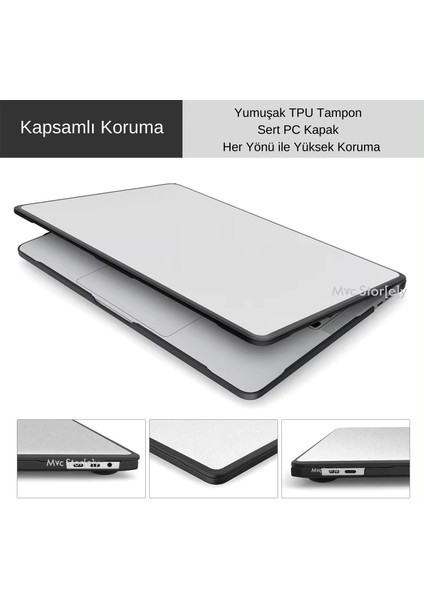 Macbook Air M1 Kılıf 13INÇ Tpu Outdoor (Touchıd'li M1 Air) A2337 A2179 A1932 ile Uyumlu