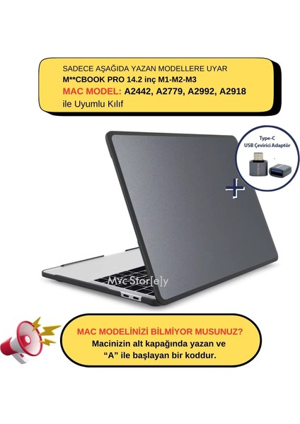 Macbook Pro Kılıf 14.2inç M1-M2-M3, Tpu Outdoor (Touchbarsız 14" Pro) A2442 A2779 A2992 A2918 ile Uyumlu fiyatları