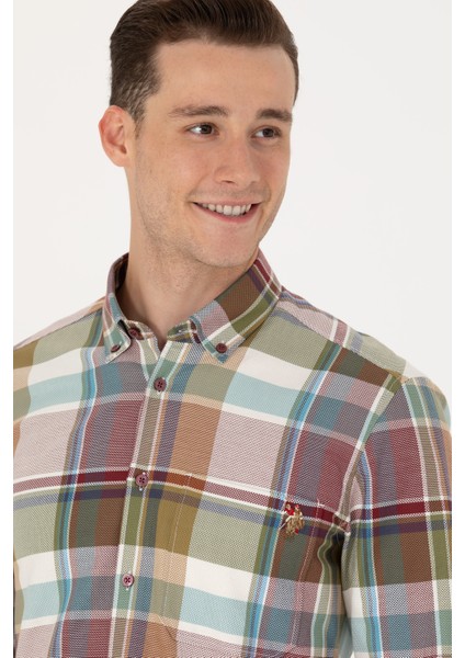 Erkek Bordo Gömlek Desenli 50272294-VR014 fiyatları