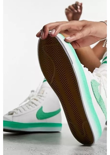 Blazer Mid 77 Kadın Yazlık Kanvas Beyaz Sneaker Ayakkabı modelleri