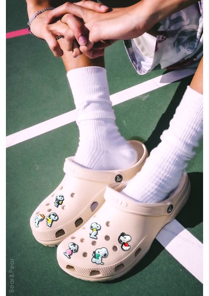 Bear & Pear Snoopy 8 Adet Crocs Terlik Süsü Jibbitz Aksesuar