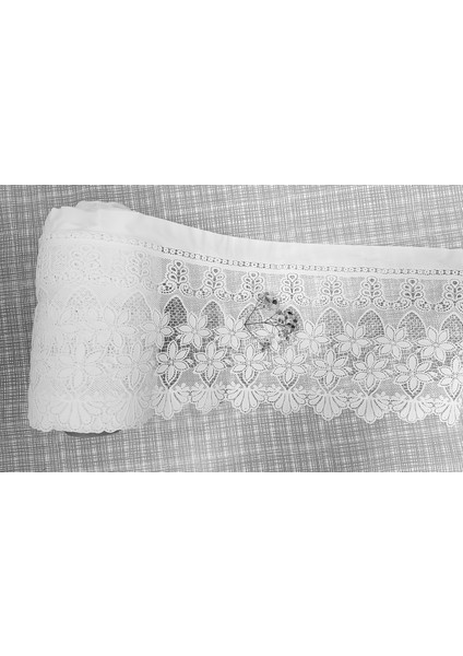 Pvc Dantel Raf Dolap ve Çekmece Örtüsü / Ebat: 23 cm x 5 mt - Beyaz
