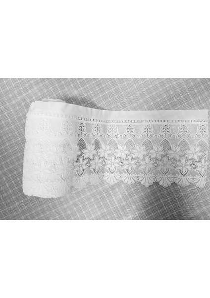 Pvc Dantel Raf Dolap ve Çekmece Örtüsü / Ebat: 23 cm x 5 mt - Beyaz