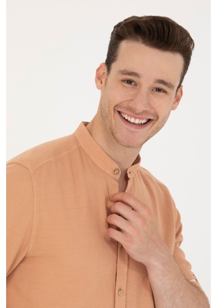 Erkek Camel Gömlek Desenli 50263721-VR015 fiyatları