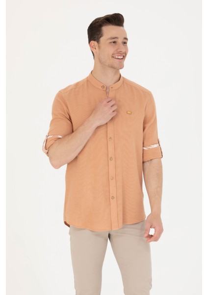 Erkek Camel Gömlek Desenli 50263721-VR015 modelleri