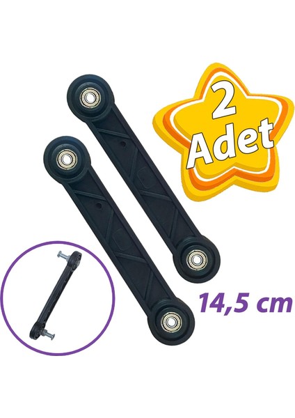 2 Adet Beşik Sallama Aparatı Siyah 14.5 cm