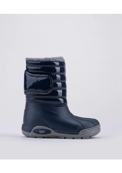 W10168 Topo Ski Charol Waterproof Kürklü Kar Botu Lacivert fiyatları