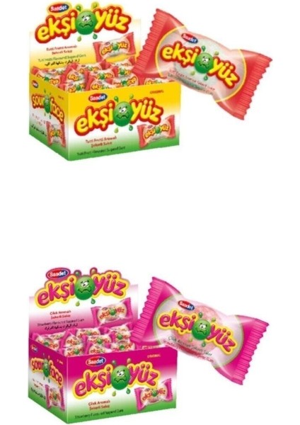 Ekşiyüz Sakız 2'li Set 700 gr Tutti Frutti - Çilek