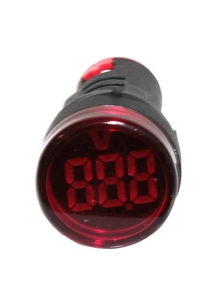 EW16-22LV-K LED VOLTMETRE (22mm - 24-550V - KIRMIZI)