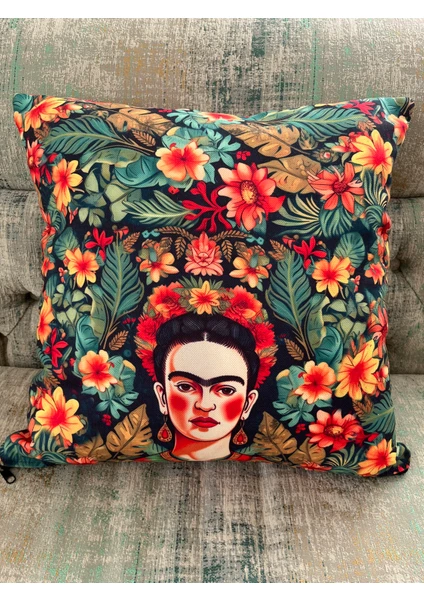 Mudita Home Frida Kahlo Kırlent Kılıfı