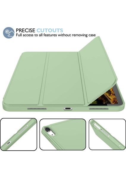 iPad Air 11 Inç 6. Nesil Kalemlikli Uyku Modlu Yatay Standlı Stromix Smart Kılıf A2902 A2903 A2904