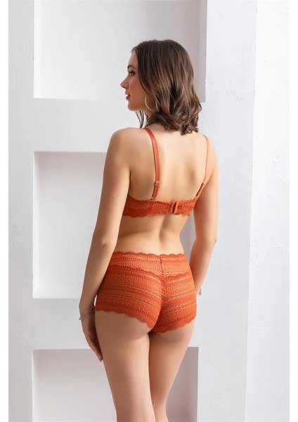 Bralet Sütyen Boxer Takım Kiremit (MGP31813)