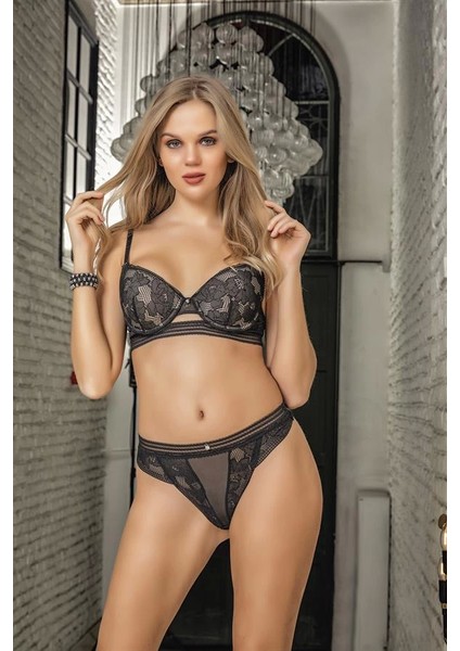 Hafif Destekli Sütyen String Takım Siyah (MGP31662) fiyatları
