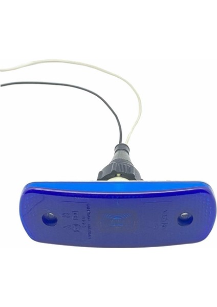 12V-24V Yan Sinyal Lambası Side Marker (Ledli) (Mavi) (104*36 Mm)