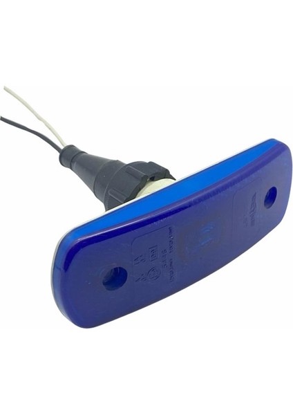 12V-24V Yan Sinyal Lambası Side Marker (Ledli) (Mavi) (104*36 Mm)