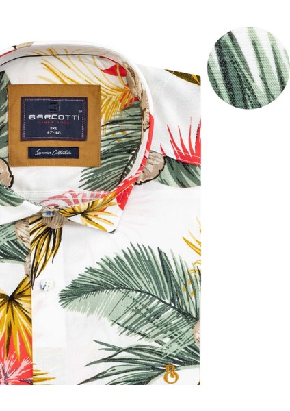 Erkek Büyük Beden 118-191 Kilo Arası Için Uygun Kısa Kollu Cepsiz Viscon Gömlek modelleri