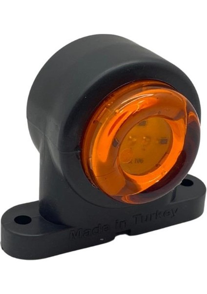 12V-24V Takoz Lambası (12 Ledli) Kırmızı-Turuncu