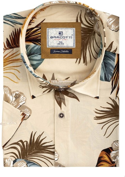 Erkek Büyük Beden 118-191 Kilo Arası Için Uygun Kısa Kollu Cepsiz Viscon Gömlek fiyatları