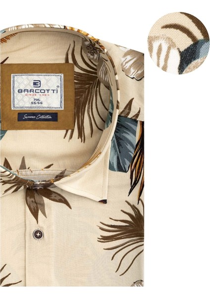 Erkek Büyük Beden 118-191 Kilo Arası Için Uygun Kısa Kollu Cepsiz Viscon Gömlek modelleri