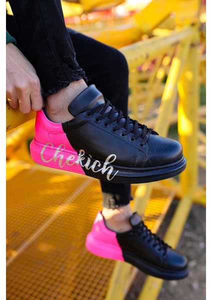 CH254 Cst Pittura Erkek Ayakkabı 477 Siyah / Pembe Chekıch