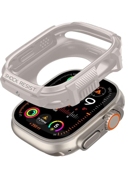 Apple Watch 49mm (Ultra 2/1) Kılıf Rugged Armor Dune Beige - ACS07381