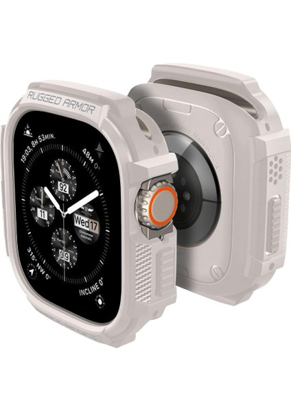 Apple Watch 49mm (Ultra 2/1) Kılıf Rugged Armor Dune Beige - ACS07381