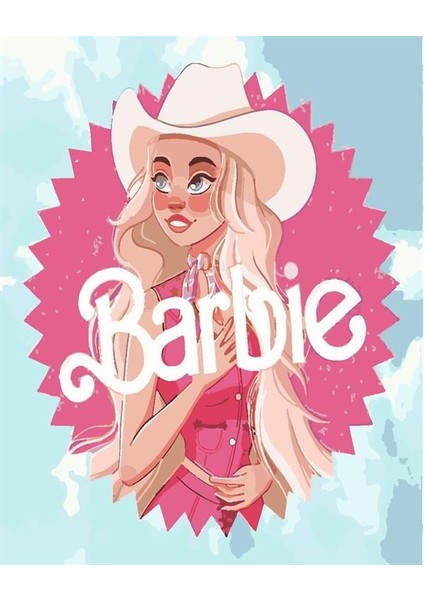 Barbiee Sayılarla Boyama Seti (Tuvale Gerili)