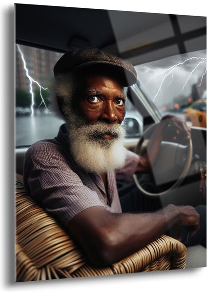 Yerli Taksici Cam Tablo - Mod054
