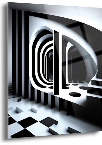 Op-Art Salon Cam Tablo - Mod027