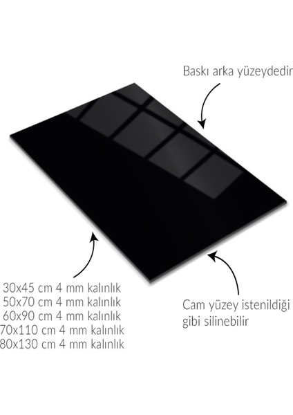 Korkusuz Aslan Cam Tablo - Mod102