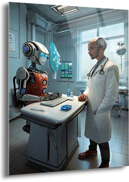 Robot Doktor Cam Tablo - Mod074