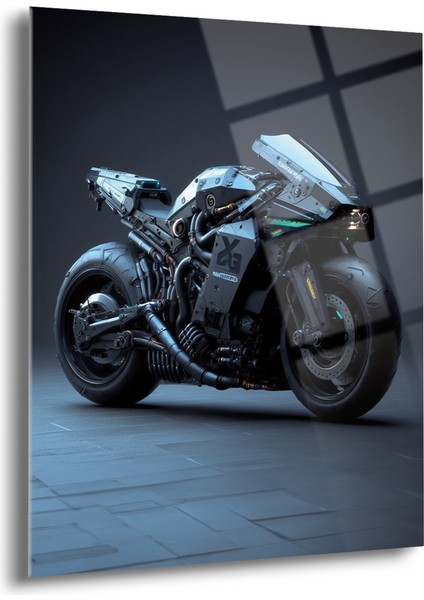 Fütüristik Kawasaki Cam Tablo - Mod083