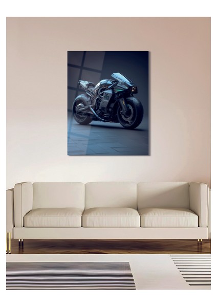 Fütüristik Kawasaki Cam Tablo - Mod083