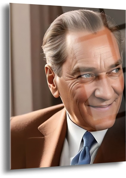 Atatürk Cam Tablo - Cam Tablolar - Atatürk Tablo - Atatürk Portresi - Atatürk Tablosu - Ata066