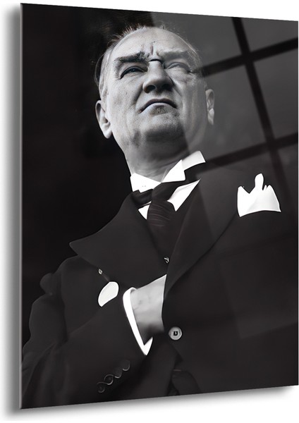 Atatürk Cam Tablo - Cam Tablolar - Atatürk Tablo - Atatürk Portresi - Atatürk Tablosu - Ata032