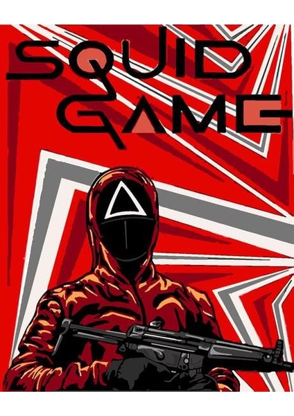 Squid Game Sayılarla Boyama Seti (Tuvale Gerili)