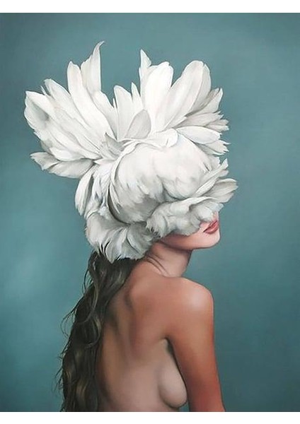 Çiçeklenmek 4 Sayılarla Boyama Seti (Tuvale Gerili)