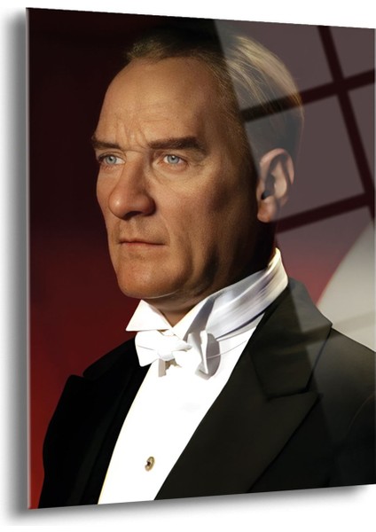 Atatürk Cam Tablo - Cam Tablolar - Atatürk Tablo - Atatürk Portresi - Atatürk Tablosu - Ata069
