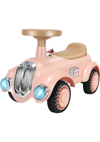 Çocuk Scooterı Bebek Scooterı Müzikli ve Işıklı Yo-Yo Araba Dört Tekerlekli Denge Aracı Retro Çocuk Oyuncak Araba (Yurt Dışından)