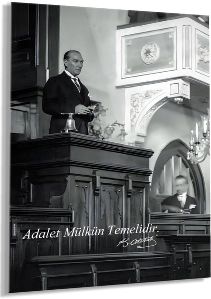Atatürk Cam Tablo - Cam Tablolar - Atatürk Tablo - Atatürk Portresi - Atatürk Tablosu - Ata112