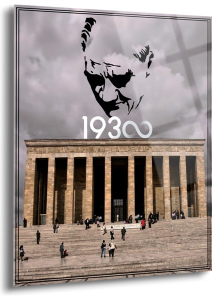 Anıtkabir Atatürk Cam Tablo - Cam Tablo - Atatürk Tablo - Atatürk Portresi - Atatürk Tablosu-Ata103