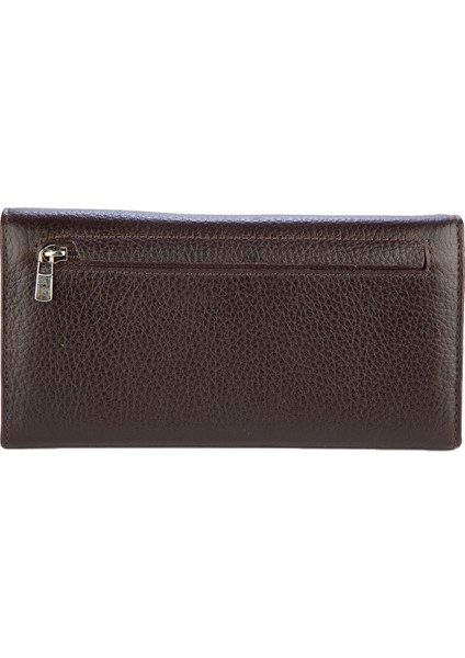 Hakiki Deri Kadın Portföy Cüzdanı Kahve BC456-02 fiyatları