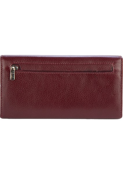 Hakiki Deri Kadın Portföy Cüzdanı Bordo BC456-06 fiyatları