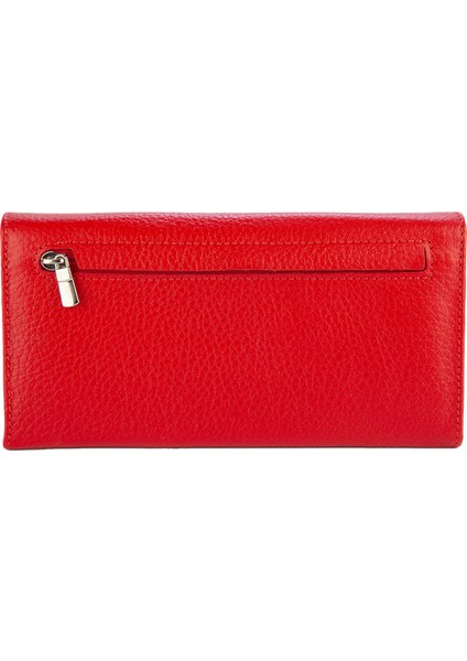 Hakiki Deri Kadın Portföy Cüzdanı Kırmızı BC456-08 fiyatları