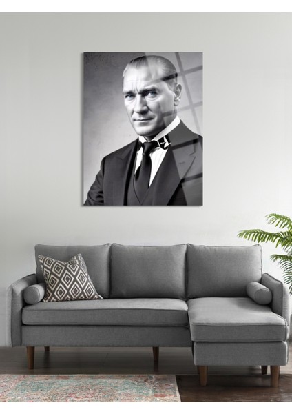 Atatürk Cam Tablo - Cam Tablolar - Atatürk Tablo - Atatürk Portresi - Atatürk Tablosu - ATA041