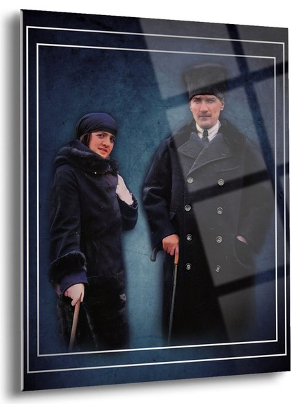 Atatürk Cam Tablo - Cam Tablolar - Atatürk Tablo - Atatürk Portresi - Atatürk Tablosu - ATA004